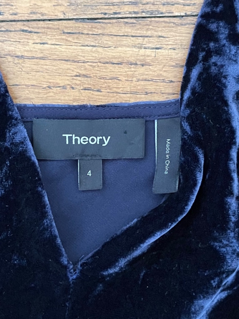 Theory Crinkle Velvet Slip Dress - Picture 4 of 9